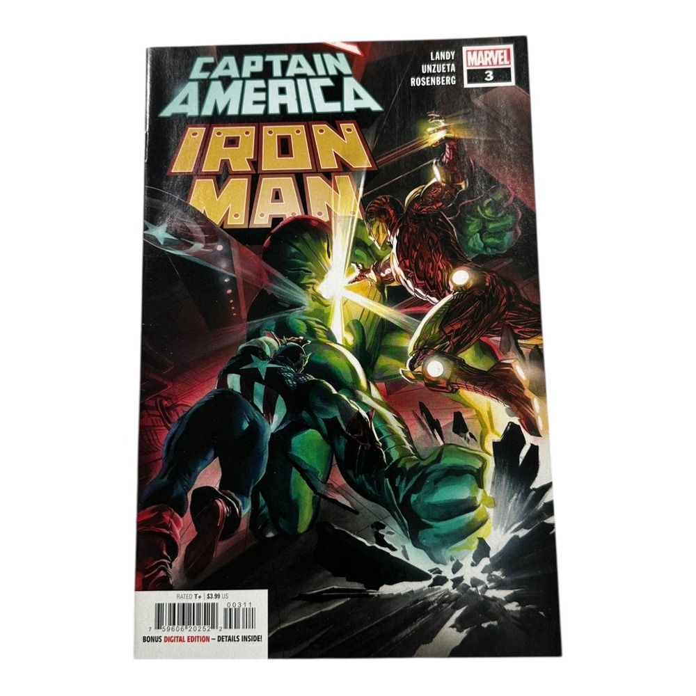 Captain America Iron Man #3 Marvel Comic Book Landy Unzueta Rosenberg‎